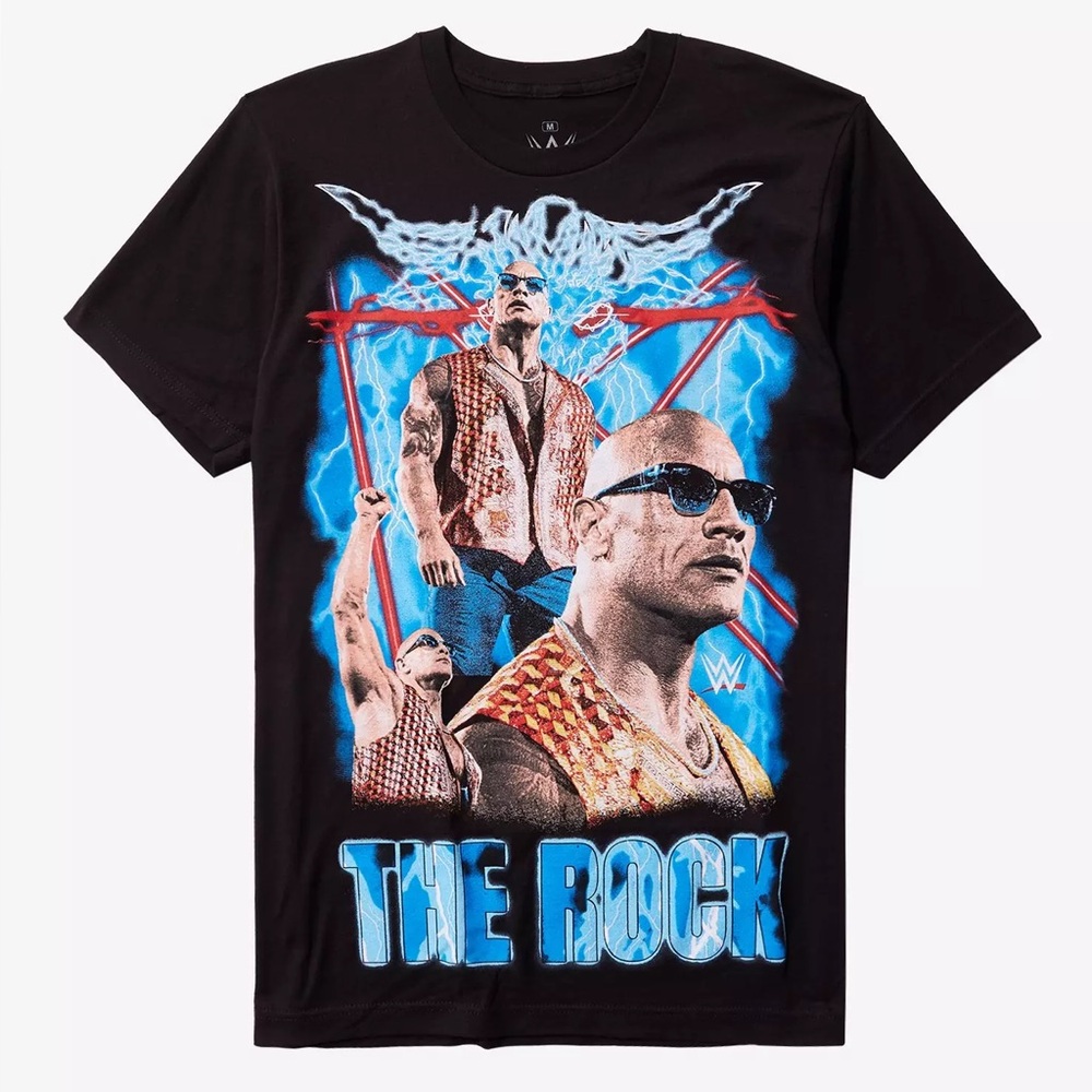 WWE The Rock Collage T-Shirt NWT Size‎ L